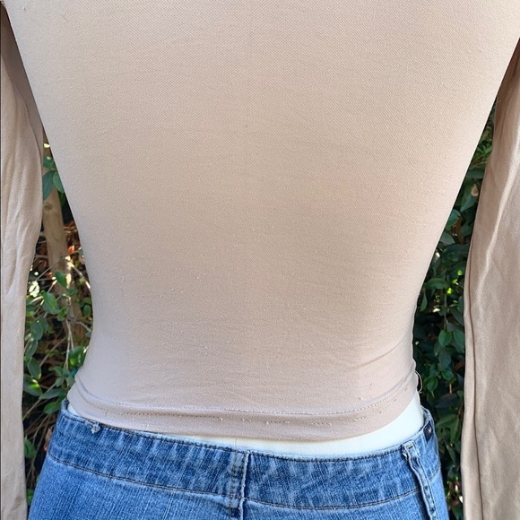 Vintage 90s Marines U.S. Beige Long Sleeve Top - Picture 6 of 10